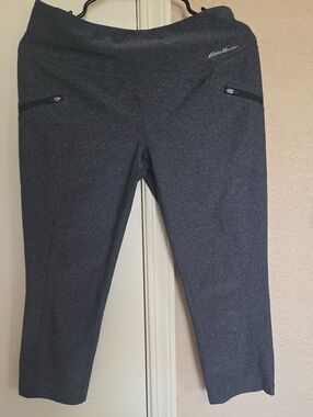 Eddie Bauer Women's Charcoal Gray Cropped Pants